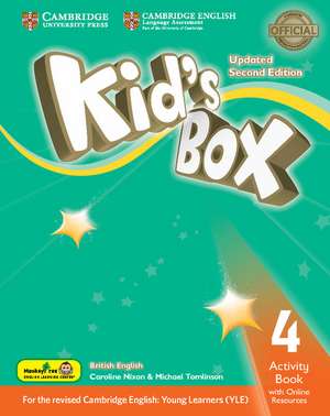 Kid's Box Updated Level 4 Activity Book with Online Resources Hong Kong Edition de Caroline Nixon