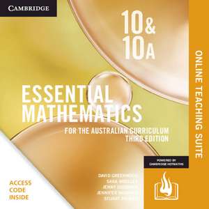 Essential Mathematics for the Australian Curriculum Year 10&10A Online Teaching Suite Card de David Greenwood