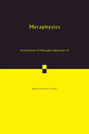 Metaphysics de Anthony O'Hear