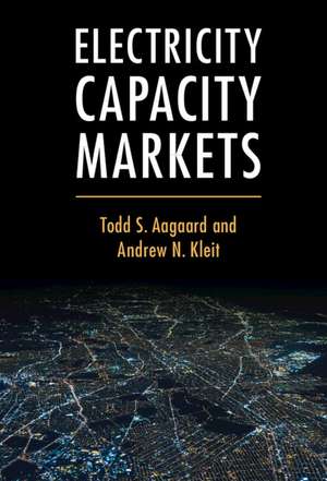 Electricity Capacity Markets de Todd S. Aagaard