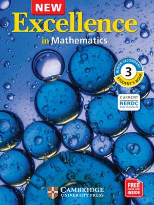 NEW Excellence in Mathematics JSS3 Student Book Blended with Cambridge Elevate