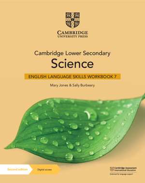 Cambridge Lower Secondary Science English Language Skills Workbook 7 with Digital Access (1 Year) de Mary Jones