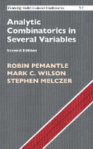 Analytic Combinatorics in Several Variables de Robin Pemantle