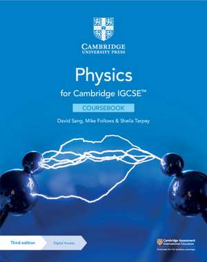 Cambridge IGCSE™ Physics Coursebook with Digital Access (2 Years) de David Sang