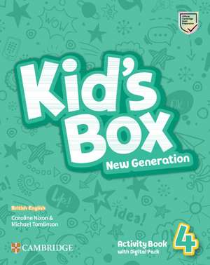 Kid's Box New Generation Level 4 Activity Book with Digital Pack British English de Caroline Nixon