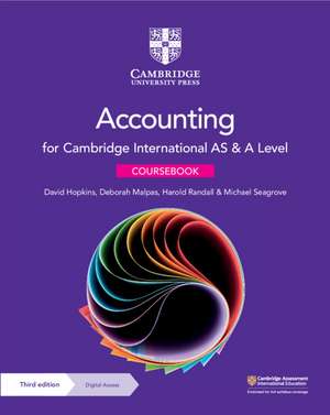 Cambridge International AS & A Level Accounting Coursebook with Digital Access (2 Years) de David Hopkins