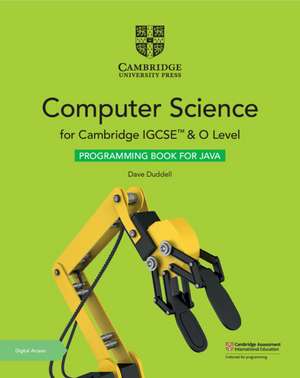 Cambridge IGCSE™ and O Level Computer Science Programming Book for Java with Digital Access (2 Years) de Dave Duddell