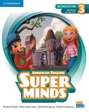 Super Minds Level 3 Workbook with Digital Pack American English de Herbert Puchta