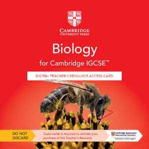 Cambridge IGCSE™ Biology Digital Teacher's Resource Access Card de David Martindill