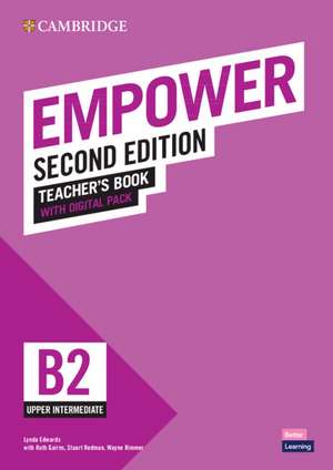 Empower Upper-intermediate/B2 Teacher's Book with Digital Pack de Lynda Edwards