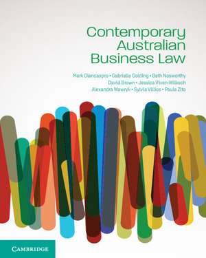 Contemporary Australian Business Law de Mark Giancaspro