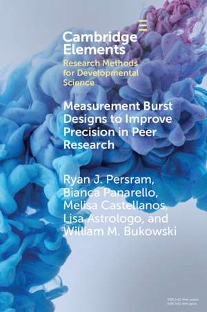 Measurement Burst Designs to Improve Precision in Peer Research de Ryan J. Persram