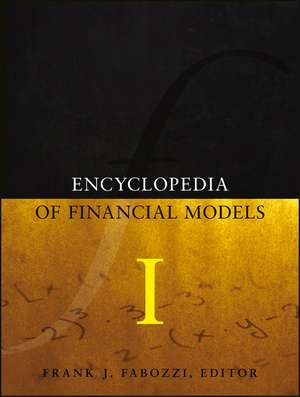 Encyclopedia of Financial Models V1 de FJ Fabozzi