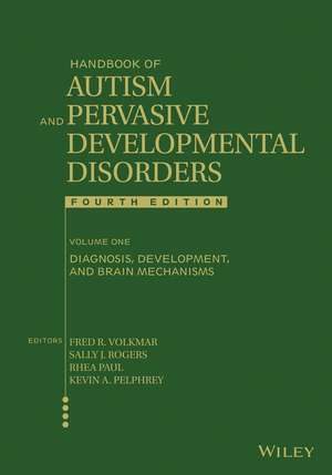 Handbook of Autism and Pervasive Developmental Dis orders, Volume 1, 4th ed.: Diagnosis, Development, and Brain Mechanisms de FR Volkmar