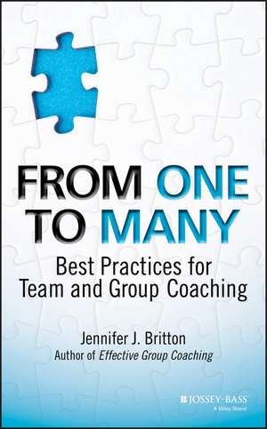 From One to Many – Best Practices for Team and Group Coaching de JJ Britton