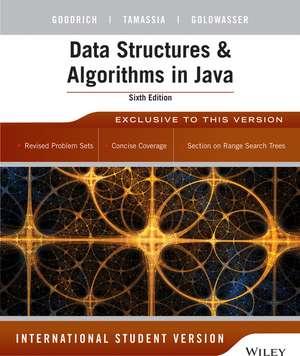 Data Structures & Algorithms in Java 6e International Student Version de MT Goodrich