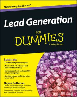 Lead Generation For Dummies de D Rothman