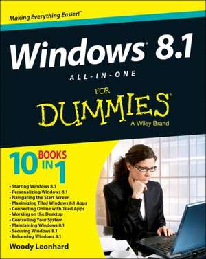 Windows 8.1 All–in–One For Dummies de Woody Leonhard