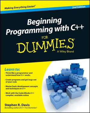 Beginning Programming with C++ for Dummies de Stephen R. Davis