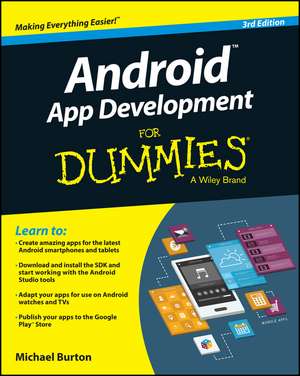 Android App Development For Dummies 3e de M Burton