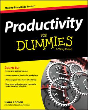 Productivity For Dummies de C Conlon