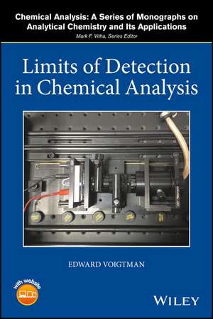 Limits of Detection in Chemical Analysis de E Voigtman