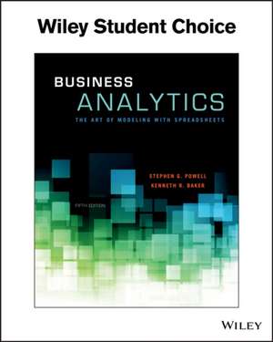 Business Analytics de Kenneth R. (Dartmouth CollegeHanover Baker