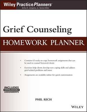 Grief Counseling Homework Planner (w/ Download) de P Rich