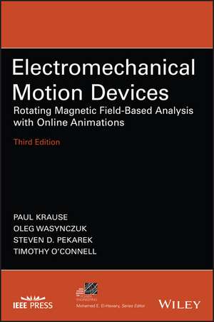 Electromechanical Motion Devices de Paul C Krause