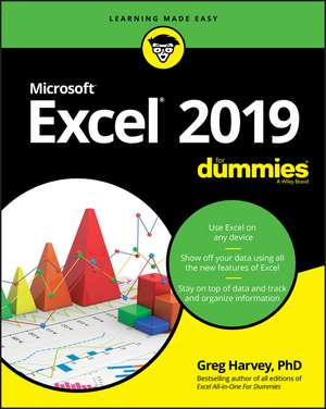 Excel 2019 For Dummies de Greg Harvey