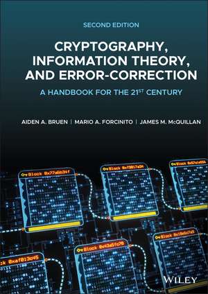 Cryptography, Information Theory, and Error-Correction de Aiden A Bruen
