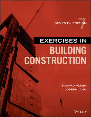 Exercises in Building Construction de Edward Allen