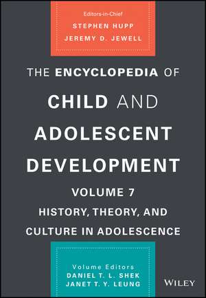 The Encyclopedia of Child and Adolescent Development de Stephen Hupp