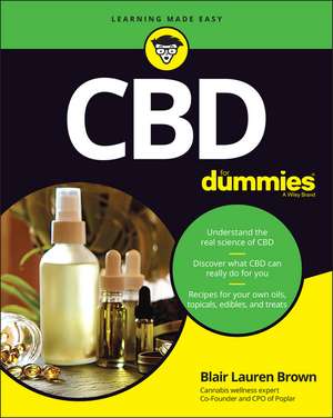 CBD For Dummies de BL Brown