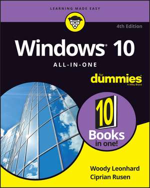 Windows 10 All-In-One for Dummies de Woody Leonhard