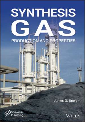 Synthesis Gas – Production and Properties de JG Speight