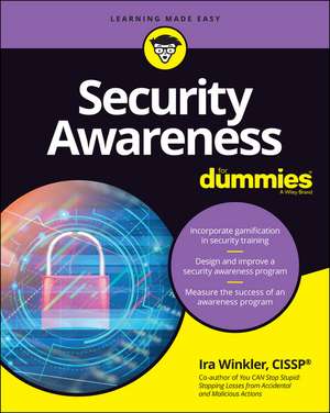 Security Awareness For Dummies de I Winkler