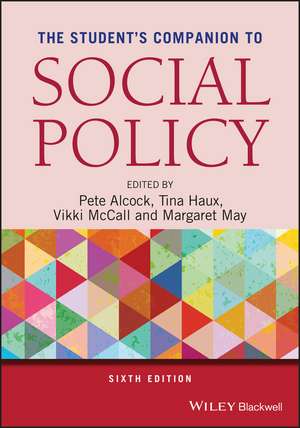 The Student′s Companion to Social Policy de P Alcock