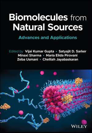 Biomolecules from Natural Sources: Advances and Ap plications de VK Gupta