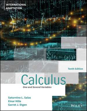 Calculus: One and Several Variables de Saturnino L. Salas