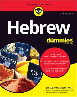 Hebrew for Dummies de Jill Suzanne Jacobs