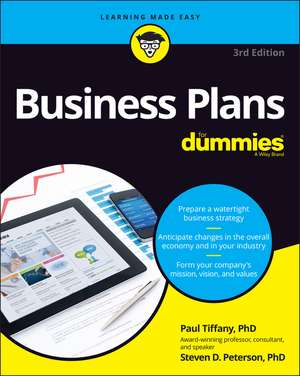 Business Plans For Dummies, 3rd Edition de P Tiffany