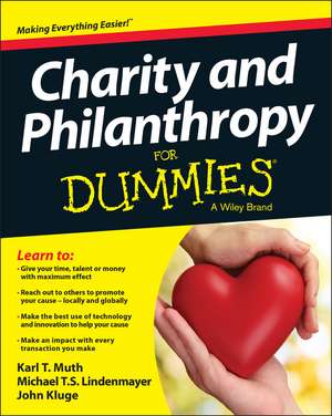 Charity & Philanthropy For Dummies de K Muth