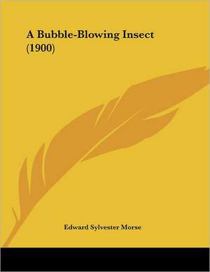 A Bubble-Blowing Insect (1900) de Edward Sylvester Morse