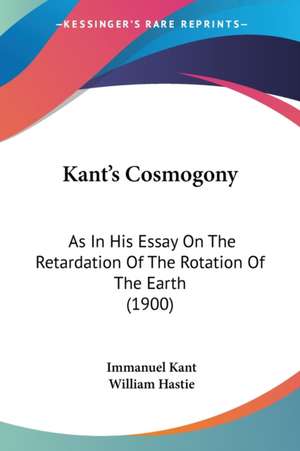 Kant's Cosmogony de Immanuel Kant