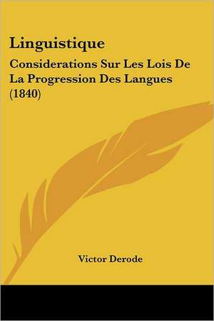 Linguistique de Victor Derode