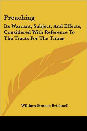 Preaching de William Simcox Bricknell