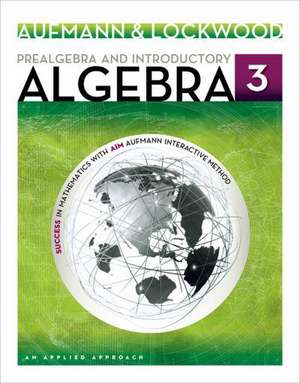 Prealgebra and Introductory Algebra: An Applied Approach de Richard N. Aufmann