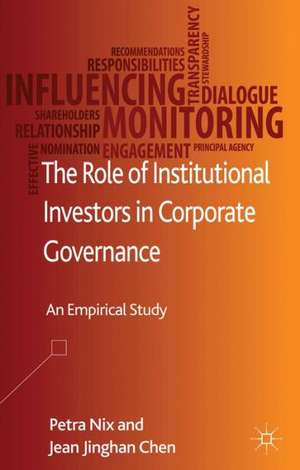 The Role of Institutional Investors in Corporate Governance: An Empirical Study de P. Nix