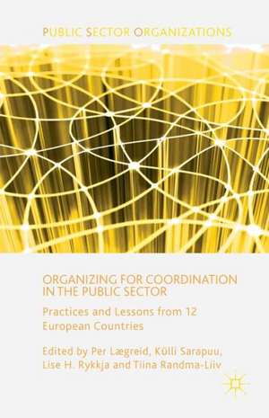 Organizing for Coordination in the Public Sector: Practices and Lessons from 12 European Countries de P. Lægreid